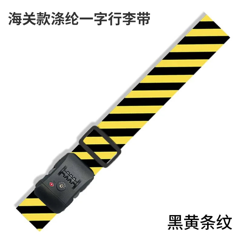 Luggage Straps for 22-28 inch Suitcases TSA Approved Combination Lock Adjustable Suitcase Packing Belt Abroad Binding Straps