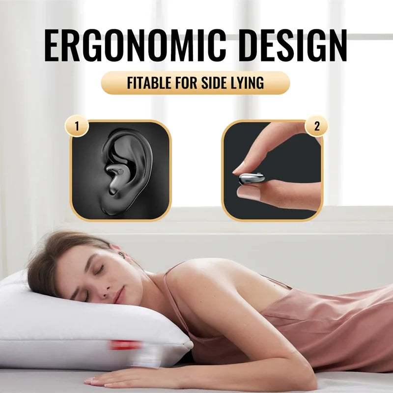 2026 Invisible Sleep Headset Bluetooth 5.3 Waterproof Wireless Bluetooth Earphone Earbuds With Mic For Phone Headphones New
