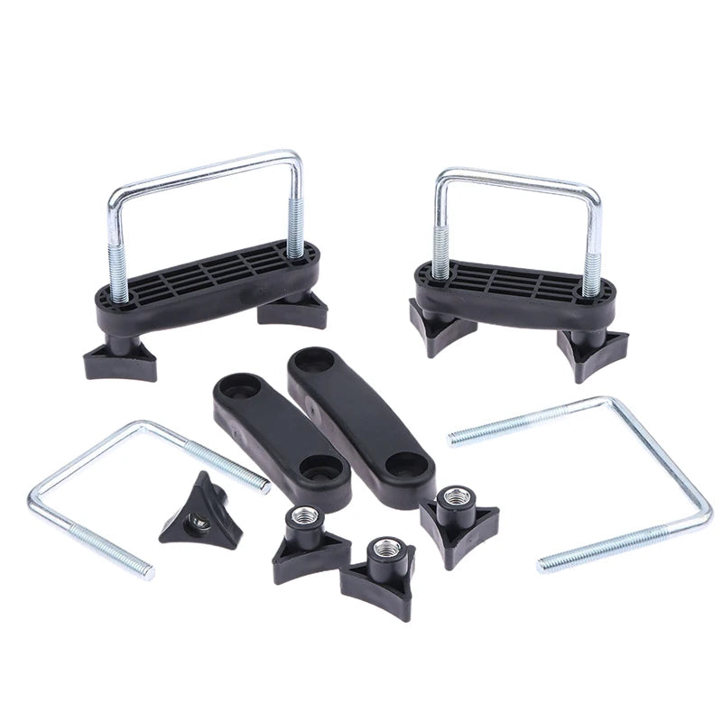 4 PCS Car Roof Rack Basket U-Bolt Clamps Mounting Fitting Kit Universal Luggage Frame Fixing Clip