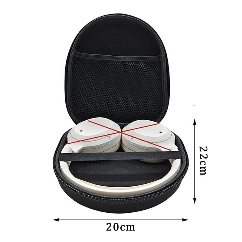 【C】1PC Hard EVA Storage Earphone Carrying Pouch Headphone Case For WH-CH720N WH-1000XM4 MDR-ZX100 Headset Travel Bag