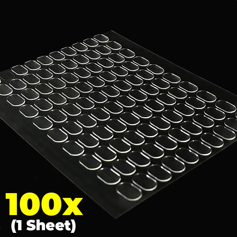 2000/100x Double-sided Self-Adhesive Dots Removable No Trace Sticky Patch Gel Glue Pads for Poster Dolls Fixed Sticker DIY Craft