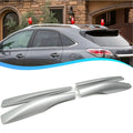 4PCS Silver Roof Rack Rail End Protective Shell Cover Trim For Lexus RX RX350 2010-2015 Car Roof Rack Rail End Cover Shell