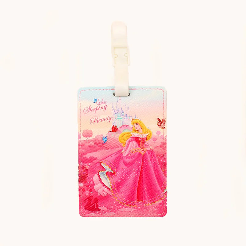 Cute Disney Dumbo Travel Accessories Luggage Tag PU Suitcase ID Addres Holder Baggage Boarding Tag Portable Label