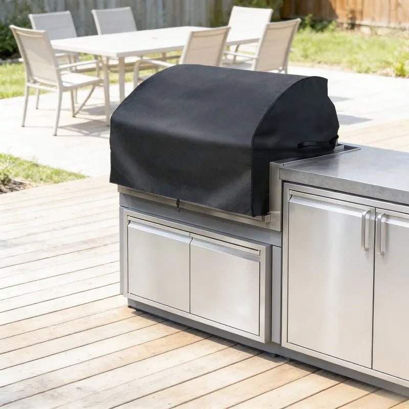 Heavy Duty Outdoor Garden Grill Cover Waterproof Dustproof UV Resistant Barbecue Protector for All Weather Patio Use
