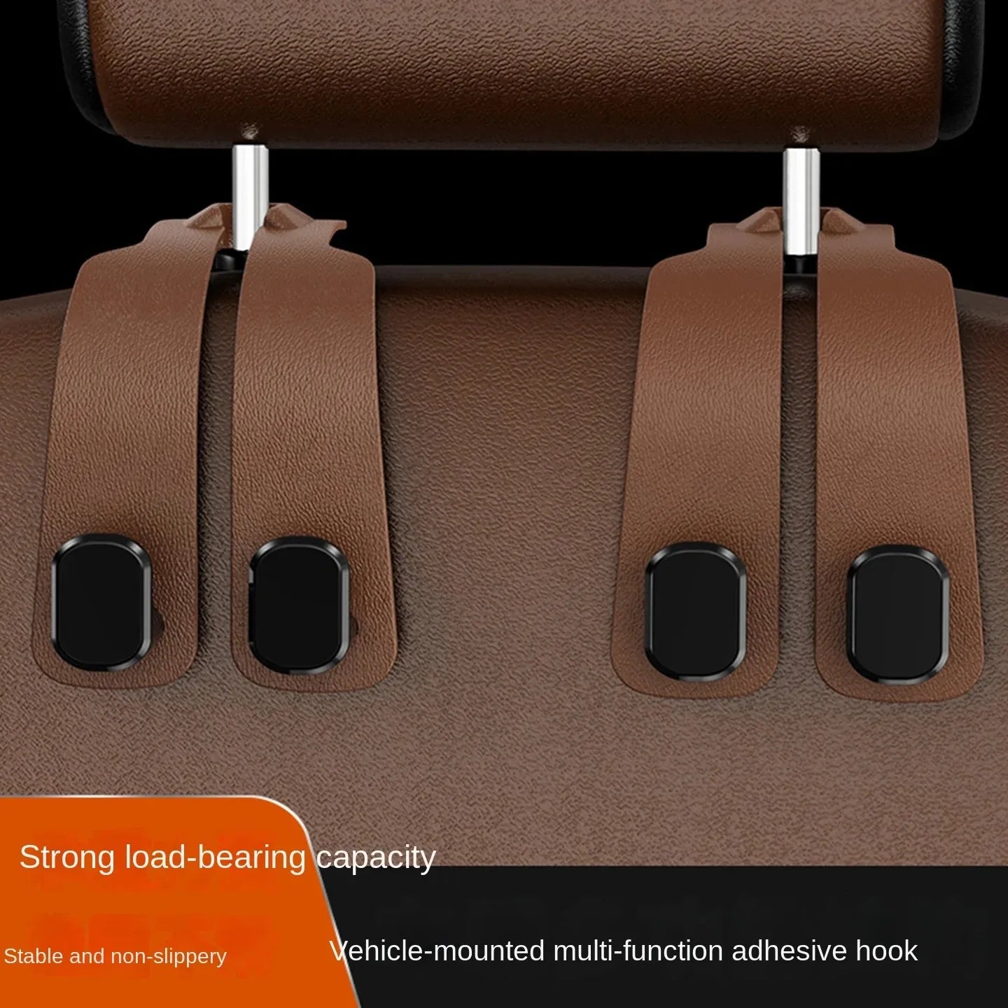 Universal Car Seat Back Hook Organizer - Heavy Duty Hanger for Bags, Coats and Groceries