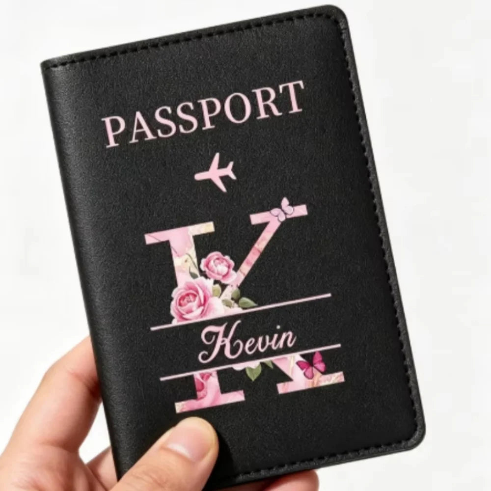 Personalized Passport Holder with custom Cute Cartoon Shiba Print, Multifunctional Ticket & Travel Document Organizer