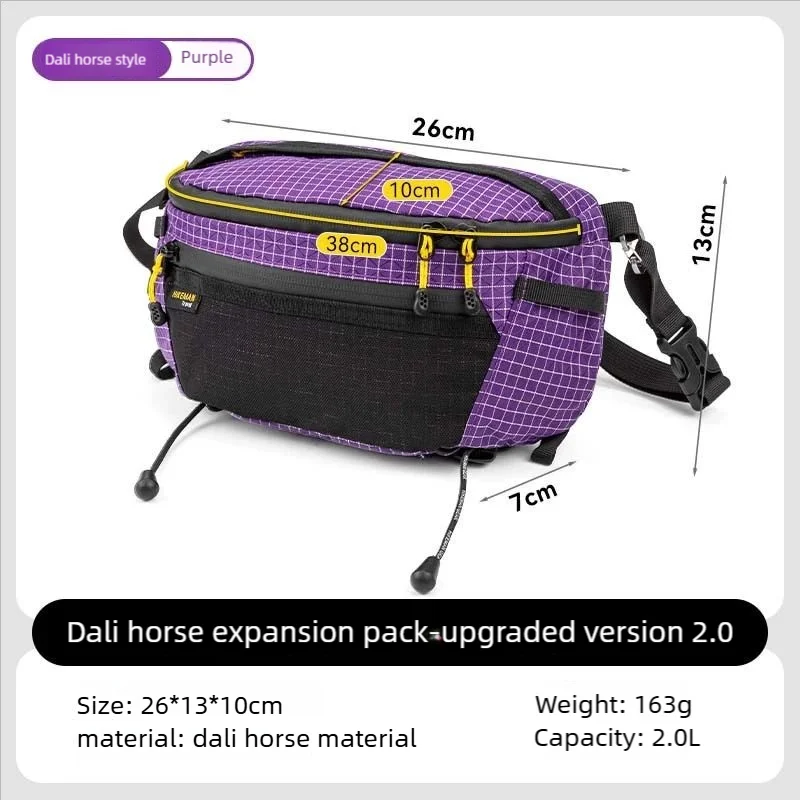 HIKEMAN Outdoor High Capaci Tactical Chest Bag Waterproof Hiking Sports Waist Bag Bapa Extension Bag Casual Sle Leisure Scene