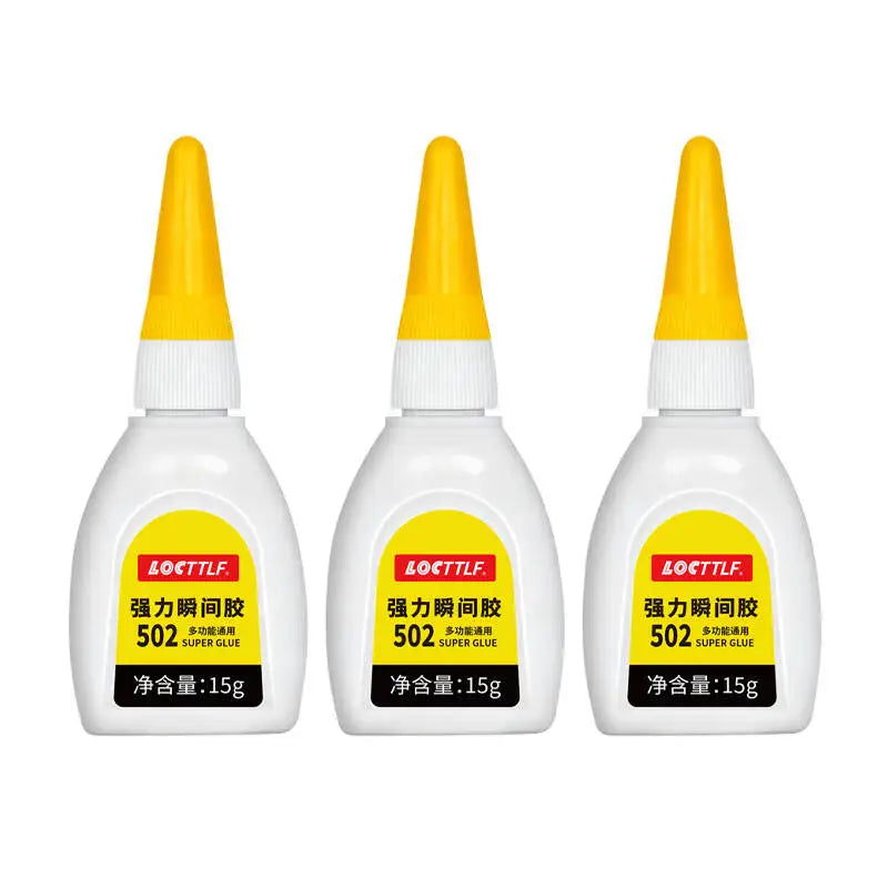 1/2/3pcs LOCTTLF 502 Super Glue Cyanoacrylate Quick Dry Instant Strong Bond Adhesive For Home Office Industrial Repair Materials