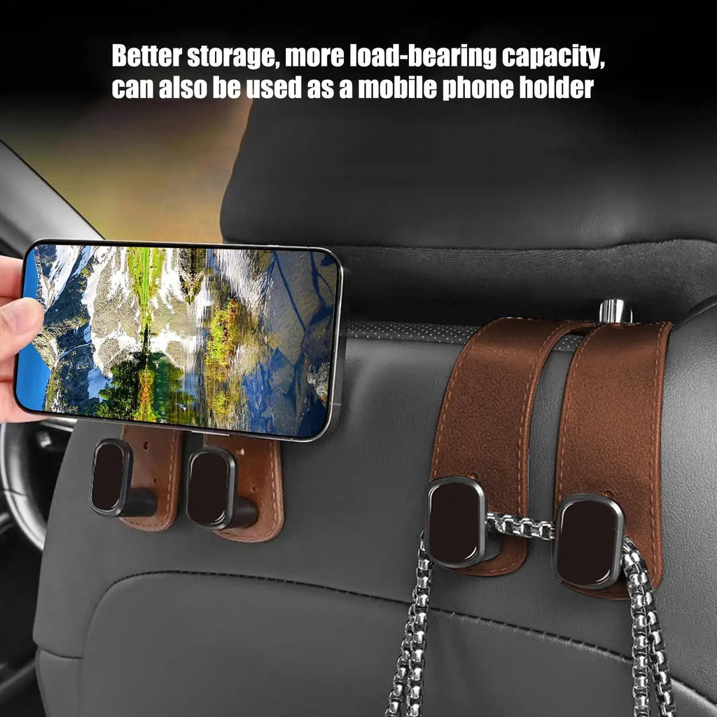 Car Headrest Hooks Hanger for Bags Seat Back Organizer Holder Clips Auto Fastener Hooks Car Storage car accessories