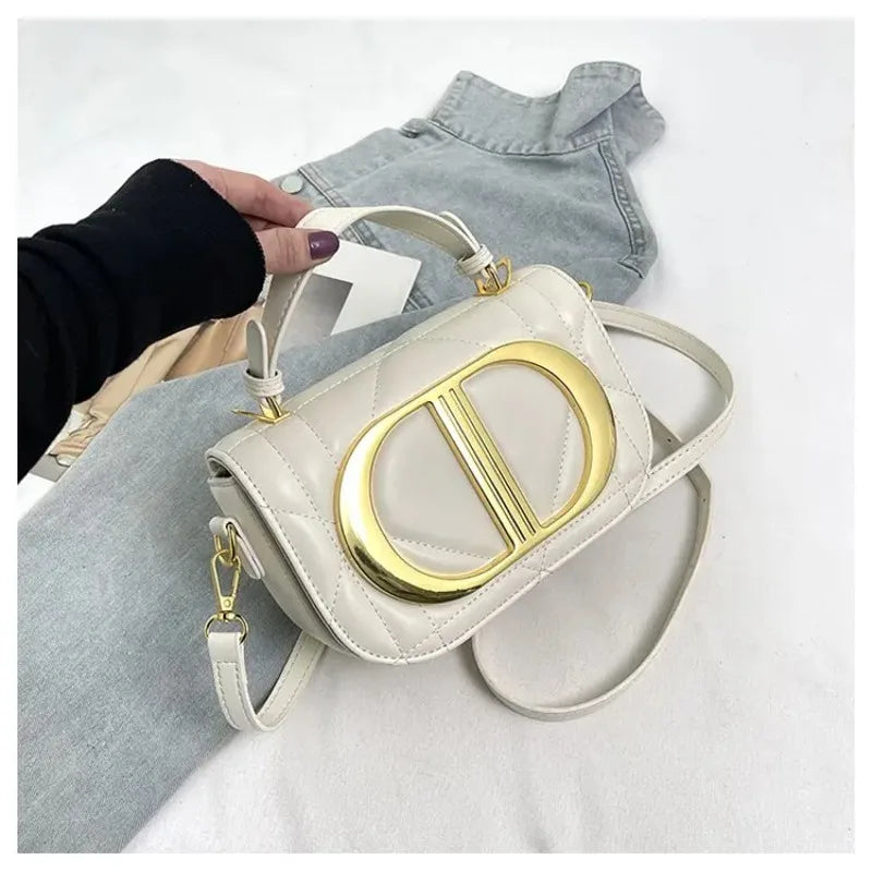 Stylish Designer Diaper Bag Women's Leather Tote Luxury Crossbody Bag Vintage Minimalist Large Capacity Elegant Fashion