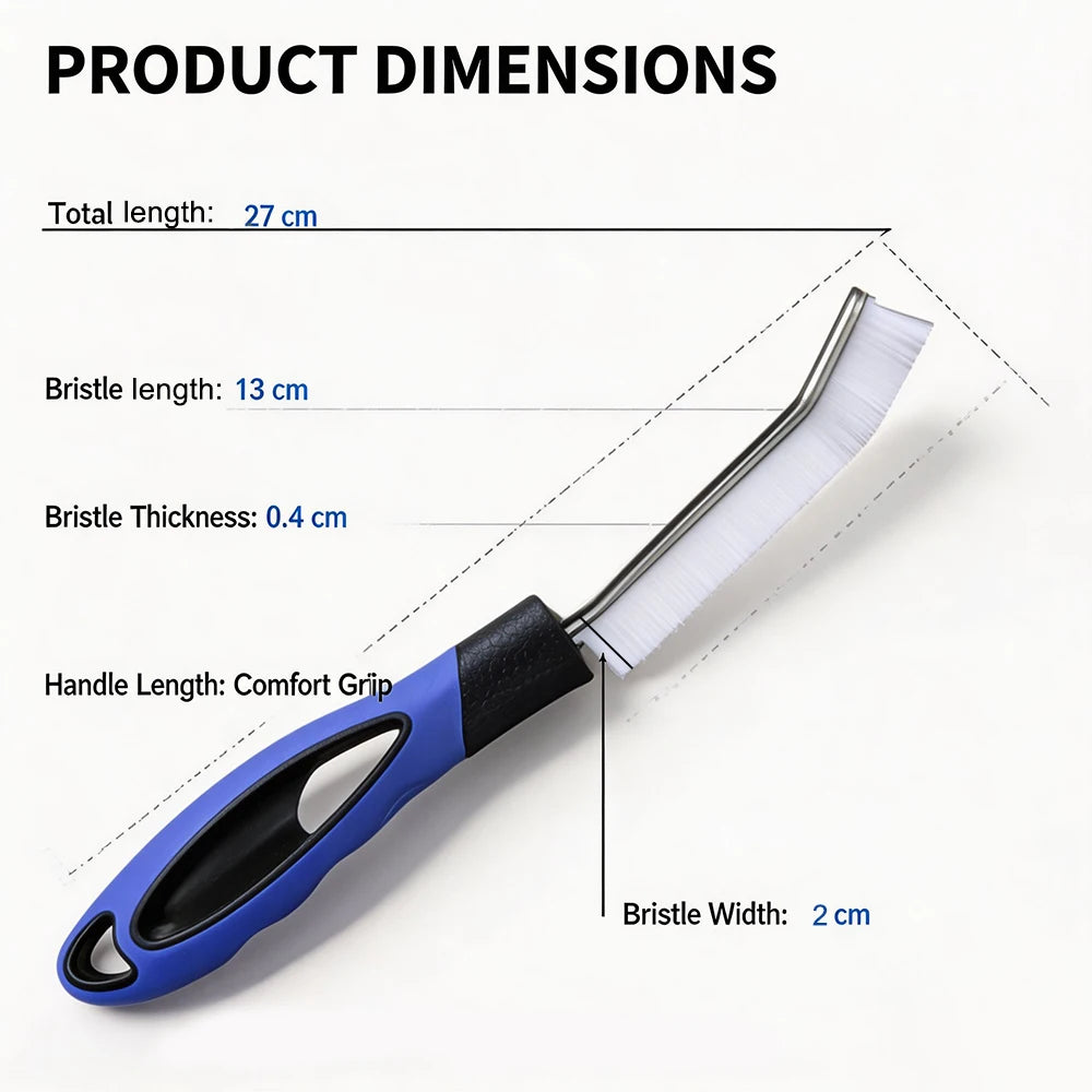 Car Gap Cleaning Brush Stiff Bristles Auto Interior Detailing Crevice Cleaner Scratch Free for Seat Engine Bay cleaning tools