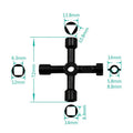 Multi-function Cross Spanner Mini Portable Three Hexagonal Internal Triangle Key Plumber's Spanner Quality Maintenance Tools
