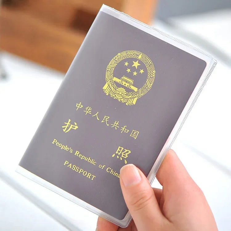 3Pcs New Passport Protective Cover Transparent Frosted PVC Waterproof Case ID Card Holders Universal Business Credit Card Purse