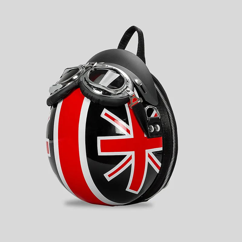 2024 3D Funny Personalized Helmet Backpack Luxury Designer Handbags Purse Casual Crossbody Bags for Women Travel Shoulder Bags