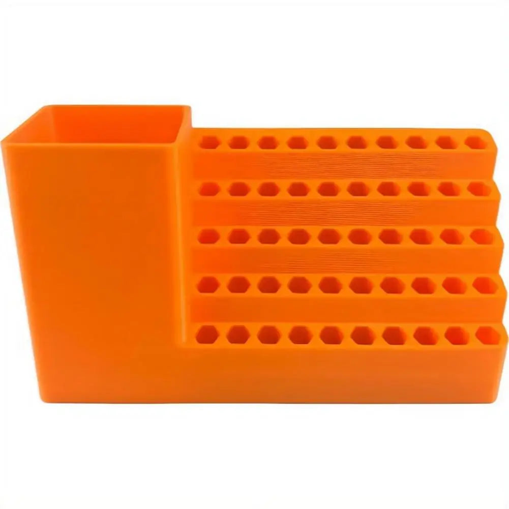 25/50 Hole Hex Screwdriver Bit Storage Box,1/4 Inch Impact Driver Bit Holder Organizer, Durable Tool Box for DIY & Workshop
