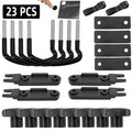 4 Set Universal Car U-Bolts Roof Box Mount Kit Metal Clamps Van Luggage Rack Accessories Secure Fitting Easy Installation
