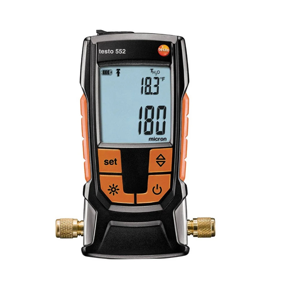 Testo 552 Digital Vacuum Gauge Testo 552i Smartphone App Controlled Wireless Air Conditioning Refrigeration Systems Vacuum Probe