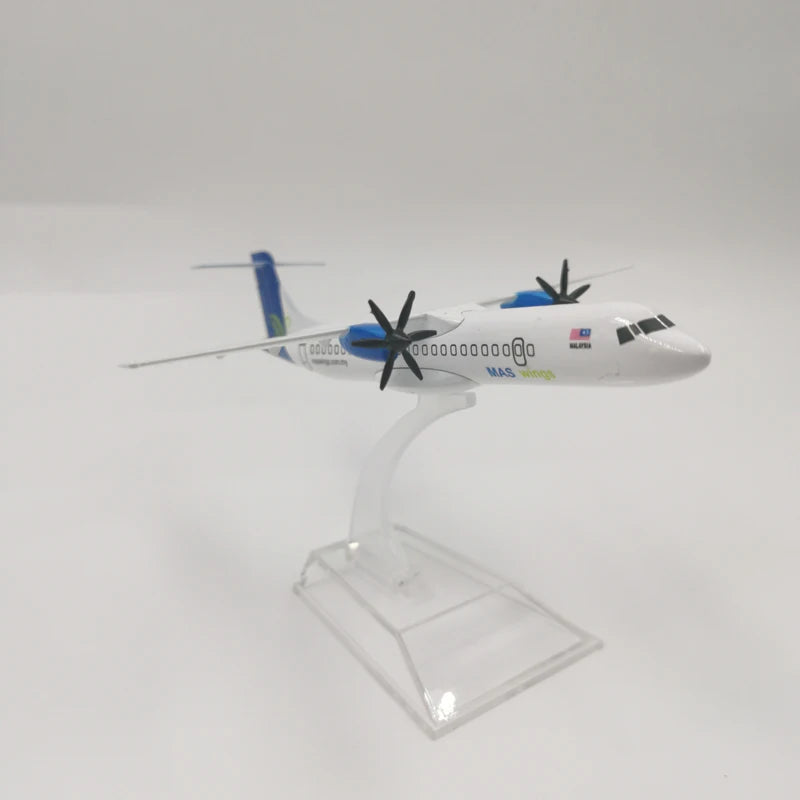 JASON TUTU 16cm Malaysia Airlines East Horse ATR72-600 Plane Airplane Model Aircraft Model Diecast Metal 1/400 Scale Planes