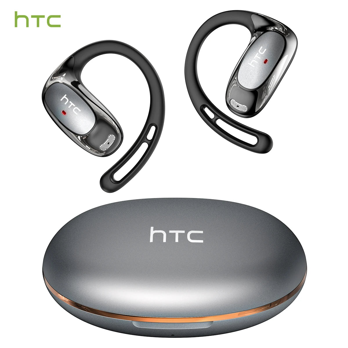 Bluetooth Auricles HTC NE35 2026 AI Real-Time Language Translator Earbuds 134 Languages BT6.0 IPX5 90H Battery Wireless Headset