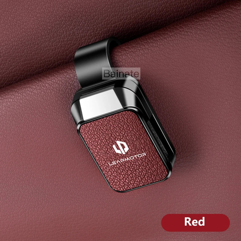 Car Sun Visor Glasses Case Storage Wear-Resistant Sunshade Sunglasses Holder, For Leapmotor C10 C11 C16 B01 B10 C01 2025 Leather