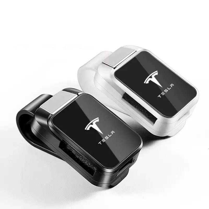 Car Interior Sun Visor Eyeglasses Holder Sunglasses Clip for Tesla Model 3 Model Y Model S Roadster Auto Accessories