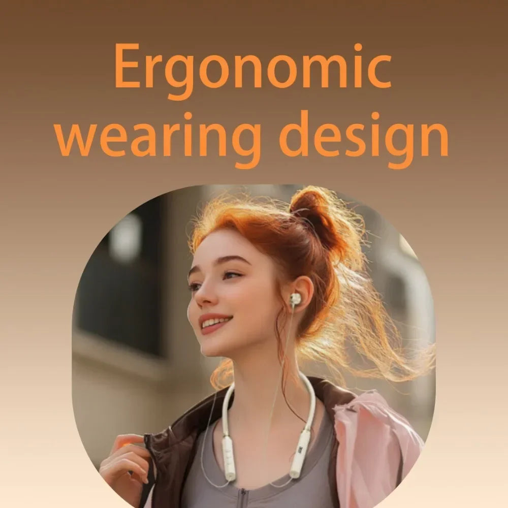 Acer OHR201 Earphone Bluetooth 5.4 Neckband Wireless Headphone HIFI Sound Sport Magnetic Headset Waterproof Earbuds with ENC Mic