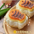 Hand-painted Taiyaki Biscuit Silicone Squishy Soft Squeeze Stress Relief Realistic Taiyaki Filled Biscuit Shape Stress Relief