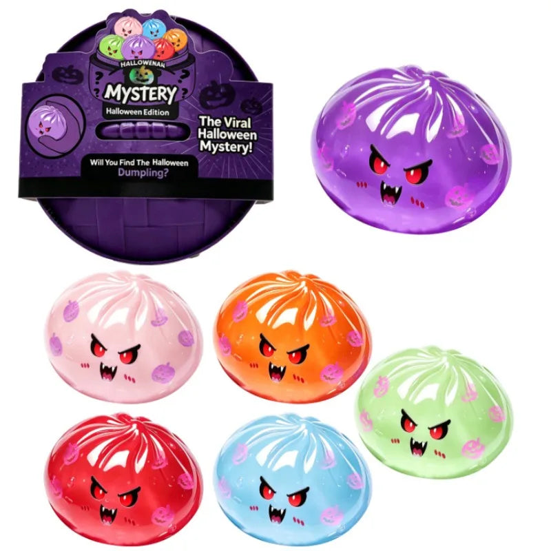 Simulation Skeleton Demon Vampire Dumpling Squishy Pressure Ball Slow Rebound Soft Pinch Stress Relief Squeeze Toys Halloween
