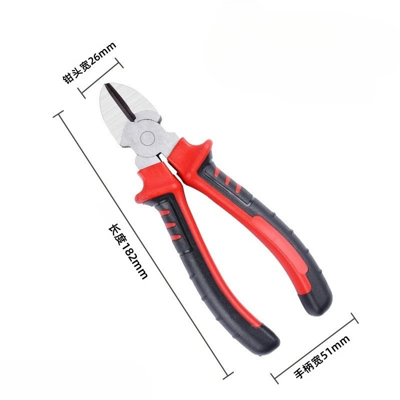 Electric Wire Pliers Large Opening Sharp Multifunction Tool for Cutting Twisting Gripping Metal Wires Heavy Duty Industrial Tool
