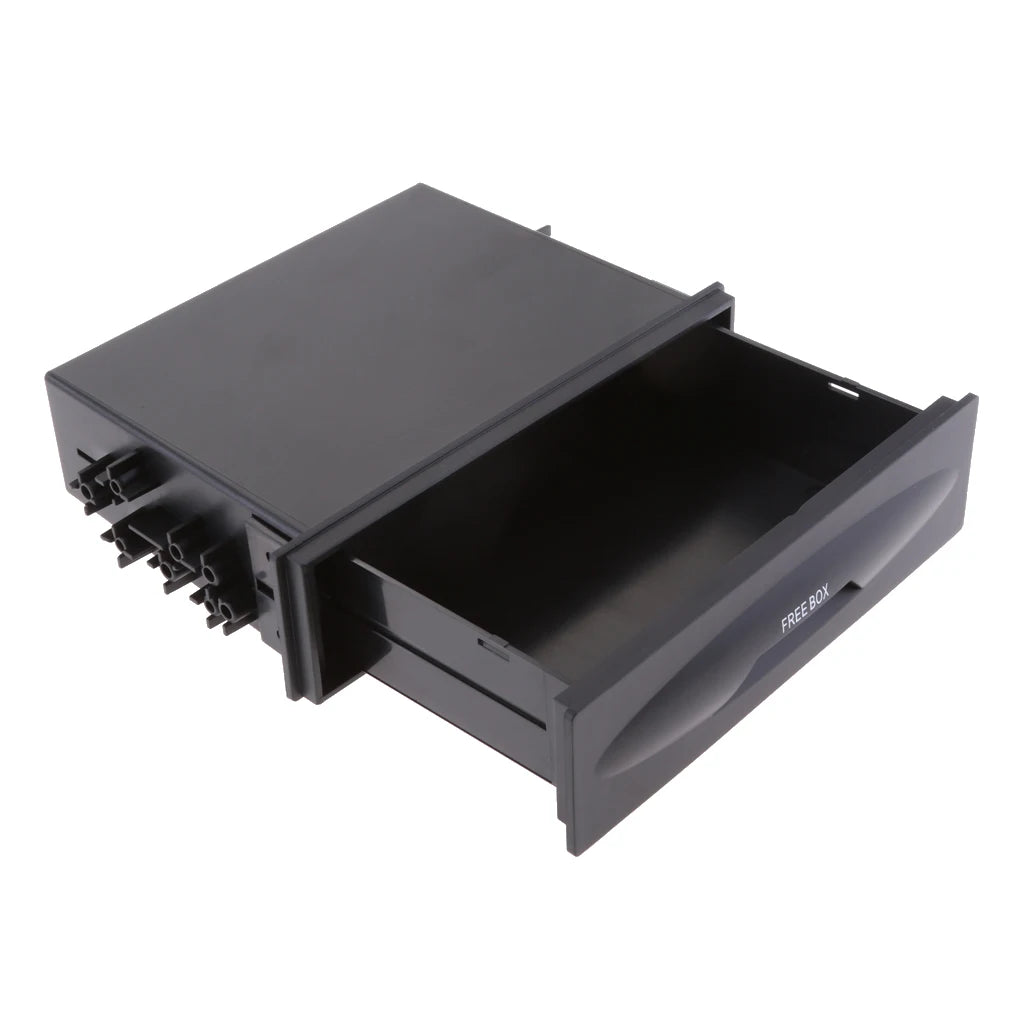 Double/Single Level Universal Car Truck Din Radio Pocket Drink-Cup Holder Storage Box Drink-Cup Holder Durable Accessories