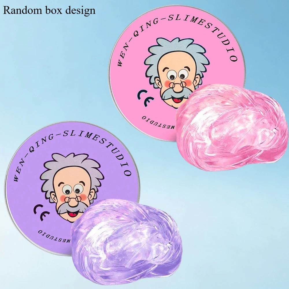 New Stress Relief Toys Old Man Liquid Squishy Transparent Crystal Slime Fluffy Foam Putty Kids Safe Bouncy Stretchy Color Slime
