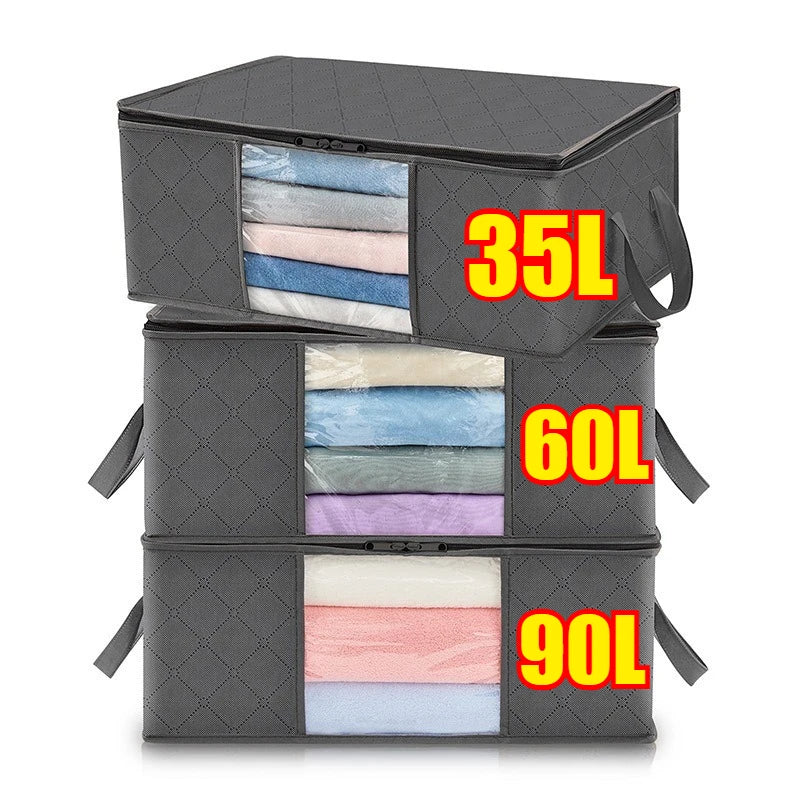 Closet Clothes Organizers Storages Clothes Storage Blanket Storage Foldable Storages Comforter Bag Wardrobe Organizer Clothes