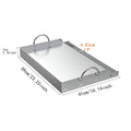 Stainless Steel Cooking Griddle BBQ Tools Grilling Cookware Flat Top Plate Insert for Parties Camping Grills Tailgating Outdoor
