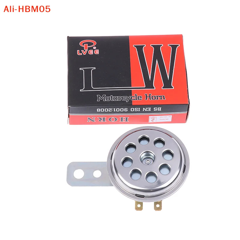 (HB05)1pc Universal Waterproof Electric Horn LVEE DL70 Series 6V/12V Motorcycle Horn 105db Moto Bike Motor Scooter Loud Sound