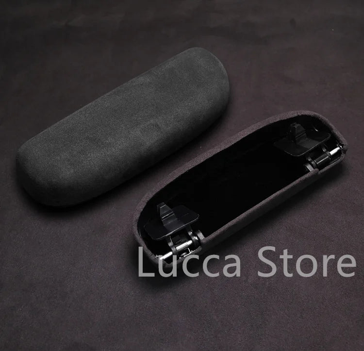 Top Suede For BMW F06 F07 F10 F11 F12 F13 F15 X5 F16 X6 F20 F25 F26 G15 G20 G30 G90 Sunglasses Case Holder Glasses Box Storage