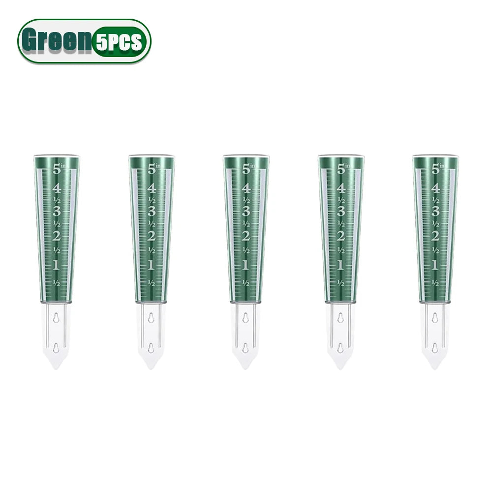 Heavy Duty Easy Read Rain Gauge Magnified Scale for Outdoor Use Durable Weather Instrument Perfect for Home Garden and Patio