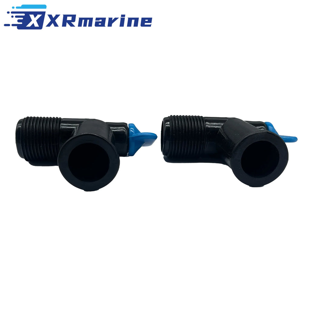 2 PCS 22-862210A01 For MerCruiser Exhaust Manifold 90 Degree Fitting Drain Plug Elbow 22-806926A1 862210A01 18-4224
