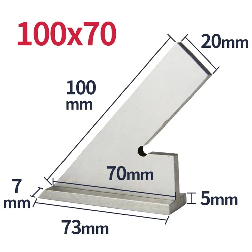 45 Degree Flat Edge Square Ruler For Carpentry Measurment Try Square Carpenter Tools Woodworking Metal Angle Ruler Set Squares
