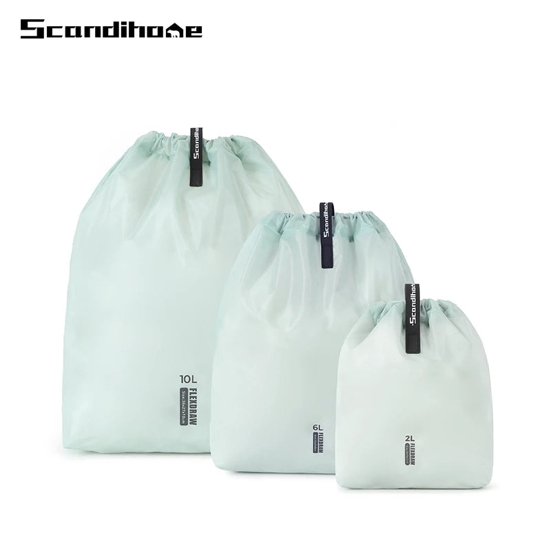 Large Capacity Waterproof Storage Bag for Clothes Travel Organizer Pouch with Multiple Pockets for Outdoor Hiking Camping