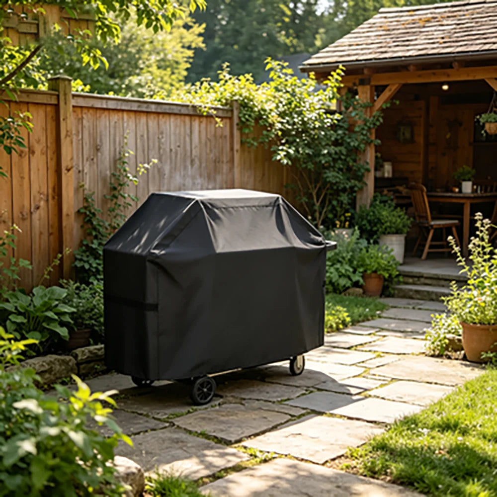 22-72 Inch BBQ Cover Waterproof Anti-UV, Fade Resistant Grill Cover with Hook-and-Loop Straps, Fits Most Gas Grills