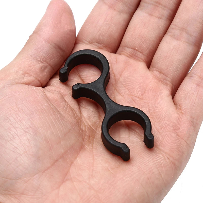 2Pcs Outdoor Hiking Poles Buckle Cane Clip Accessories Plastic Walking Stick Double Poles Connection Buckle