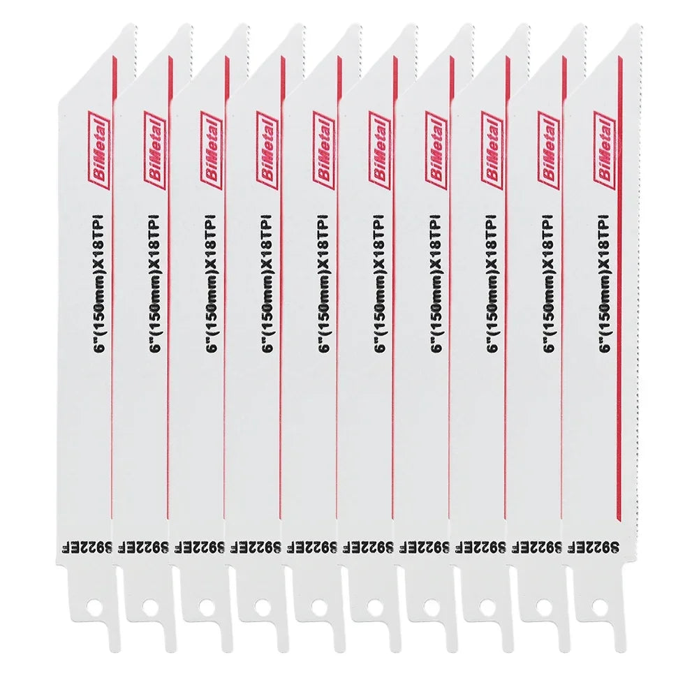 10pcs S922EF Reciprocating Saw Blades Bimetal Wood Pruning metal saber saw blade Cut sonar Cutting Tools For Plastic Pipe Metal