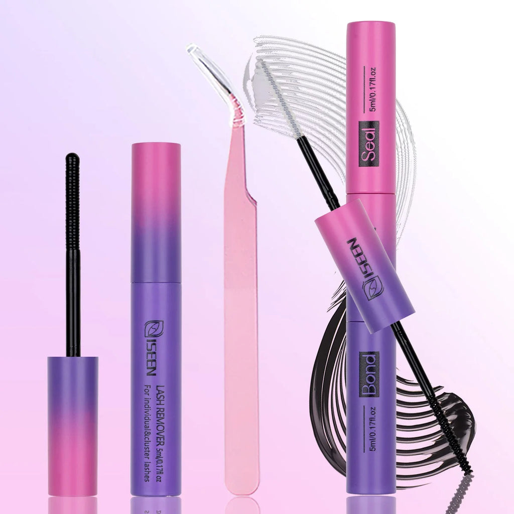 Lash Glue Bond and Seal Long Lasting Strong Hold Waterproof 2 in 1 Cluster Eyelash Glue for DIY Lash Extensions