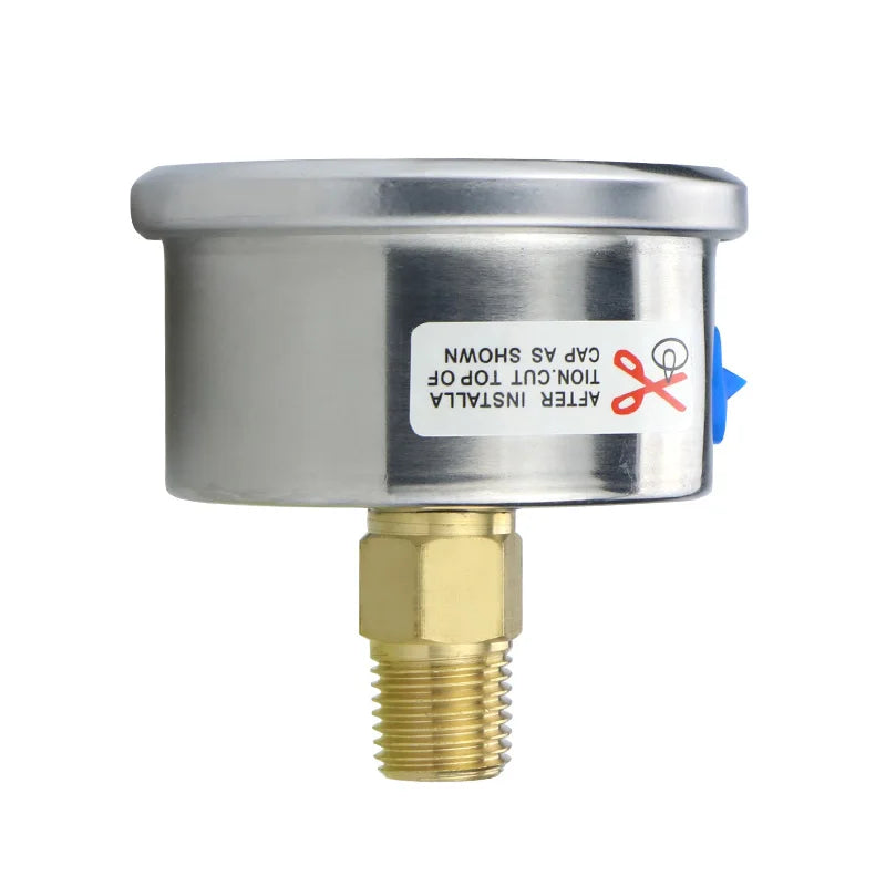 MAIRUIKESI Pressure Gauge 2 inch(50mm ) 2.5% NPT,G,ZG1/4 Steel case Back Connection Vacuum Mamometer For Hydrualic Water Gas
