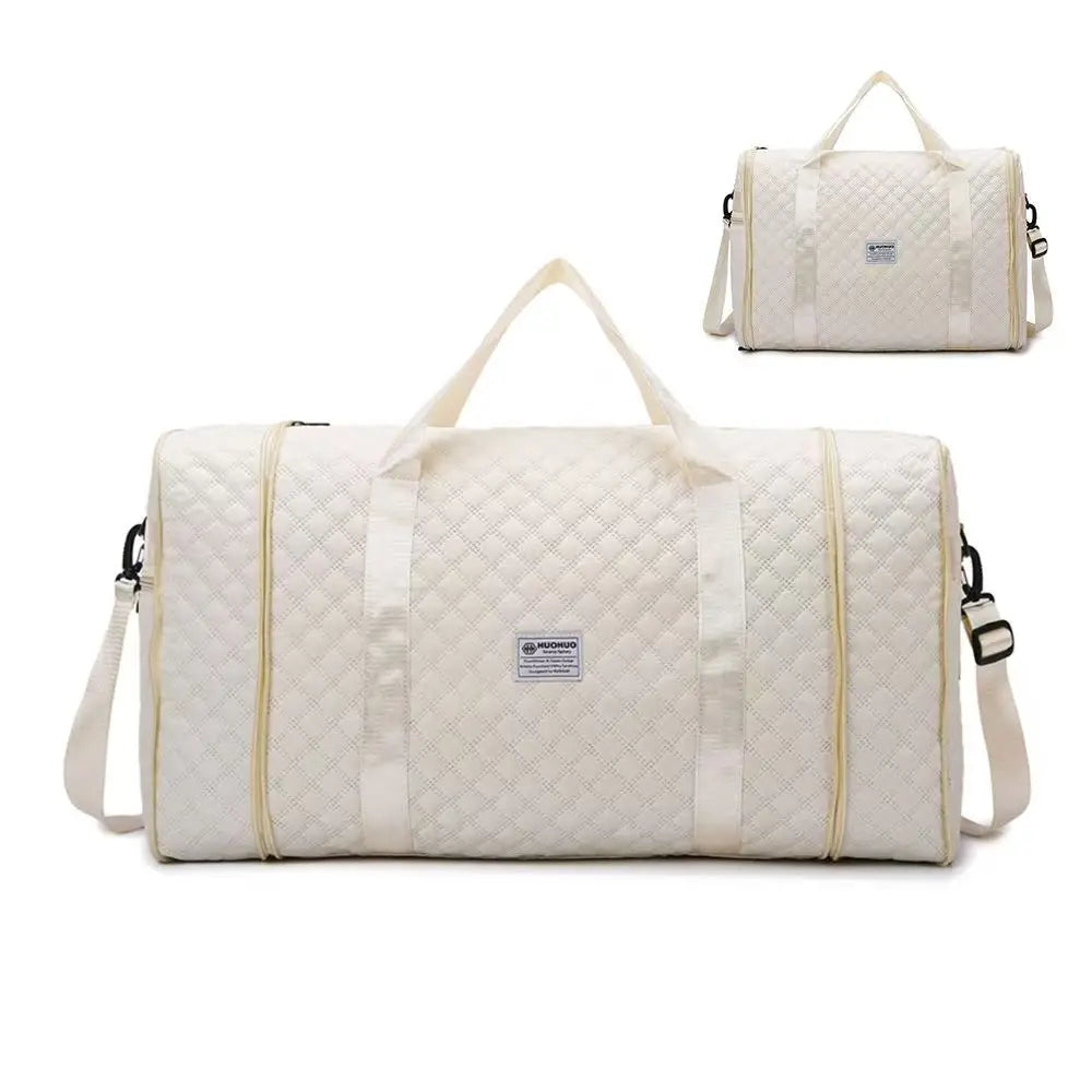 Expandable large-capacity travel bag, portable folding luggage storage bag, handbag, travel clothing storage bag, shoulder bag
