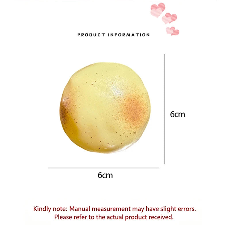 Handmade Potato Squishy Toy Stress Relief Squeeze Toy No Rebound Moldable Fidget Toy Decompression Ball Gifts for Adult