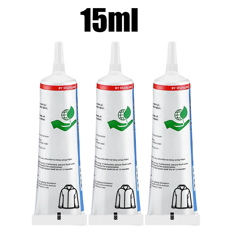 15/60ml Fabric Glue Quick Dry Fabric Patching Glue Versatile Fabric Repair Seam Adhesive Waterproof Agent for Clothing Textiles