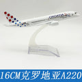 16cm Airplane A220 Croatia kit Diecast Alloy Metal Toy Aircraft 1:400 Scale Plane model for Child Collection Gift