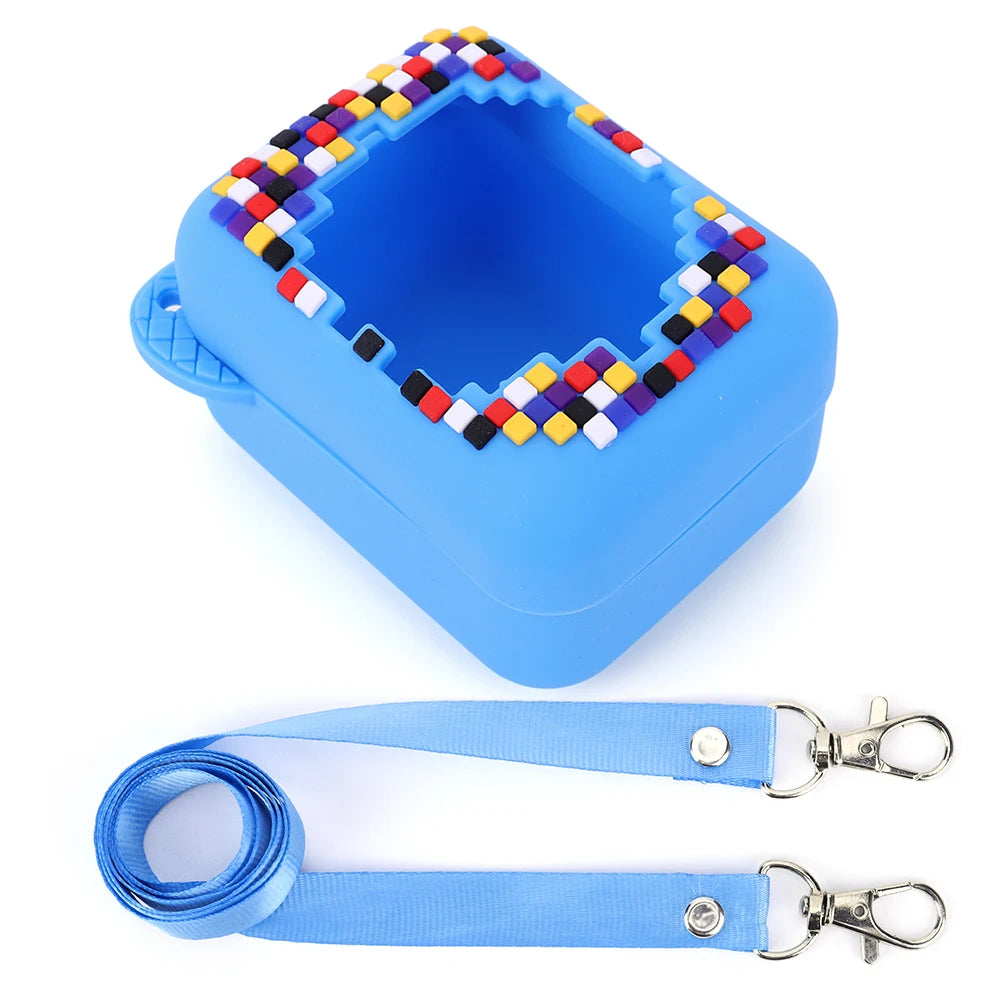 Silicone Carrying Case for Bitzee Interactive Toy Digital Pet Protective Cover with Lanyard Waterproof Shockproof Protective Cas