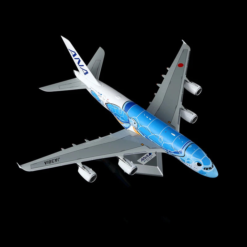 L2266 Alloy Collectible Plane Gift SQ Wings 1:200 ANA All Nippon Airways StarAlliance Airbus A380 Diecast Aircraft Model JA381A